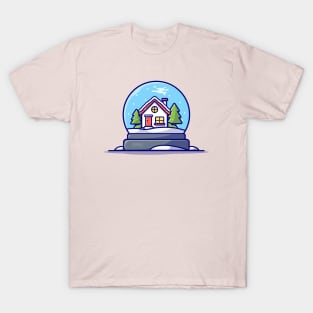 Winter Snow Globe T-Shirt